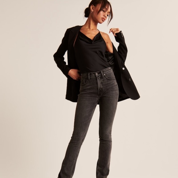 NWT Satin Cowlneck T-Strap Back Bodysuit - Picture 4 of 10